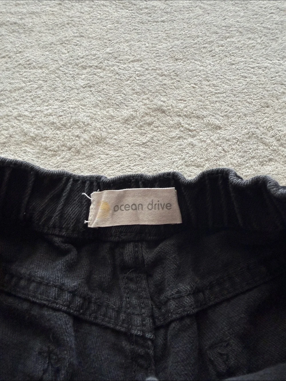 Black Distressed Denim Shorts